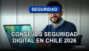 Consejos de seguridad digital y ciberseguridad para usuarios en Chile en el año 2026.