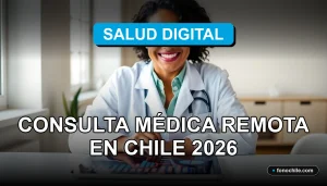 Médico y paciente en videoconsulta remota usando una tablet con gráficos abstractos en pantalla.