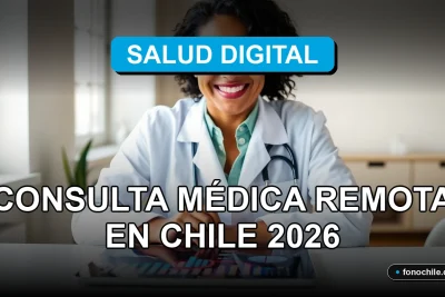 Médico y paciente en videoconsulta remota usando una tablet con gráficos abstractos en pantalla.