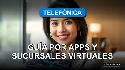 Mujer consultando su deuda telefónica en 2026 usando una aplicación móvil en su teléfono.