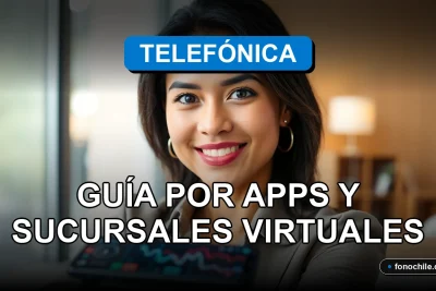 Mujer consultando su deuda telefónica en 2026 usando una aplicación móvil en su teléfono.