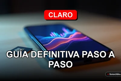 Un teléfono inteligente moderno con pantalla que muestra gráficos abstractos de colores, reposando sobre una mesa de madera clara junto a una tarjeta SIM.
