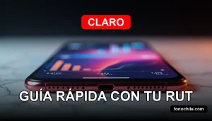 Consulta tu deuda Claro fácilmente con tu RUT en 2026, mostrando un teléfono inteligente moderno en una mesa.