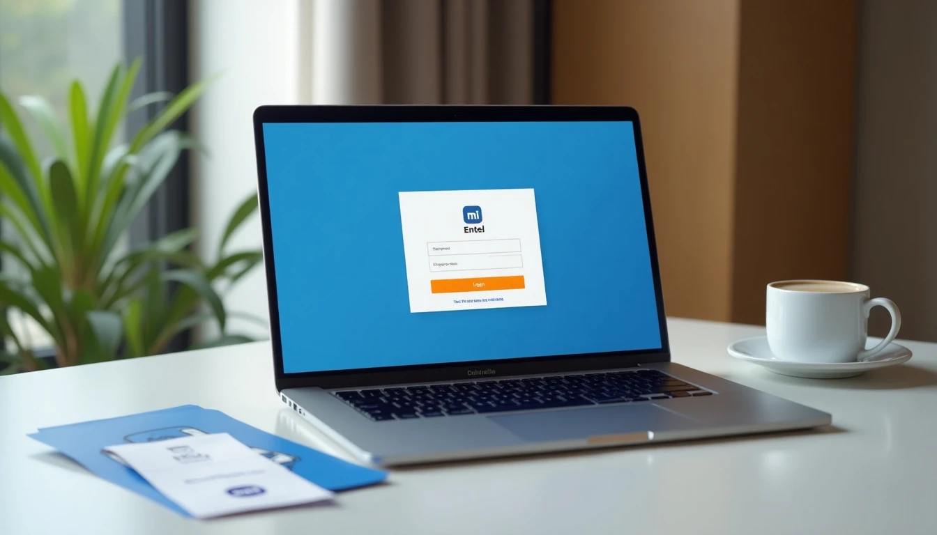 Consulta de deudas Entel en laptop y boleta física en escritorio 2026