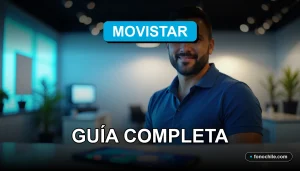 Guía para consultar y traspasar saldo en Movistar, mostrando un teléfono inteligente moderno en una mesa.