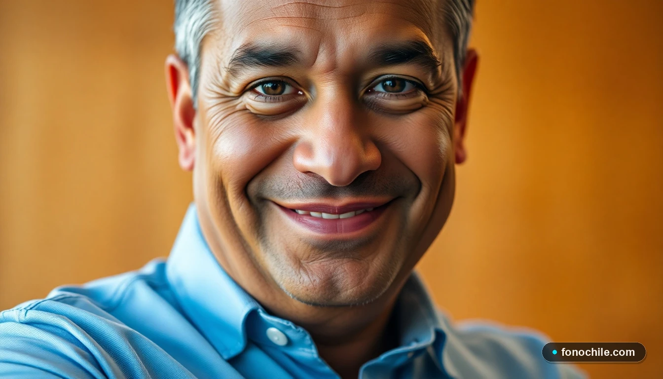 Primer plano de un representante de servicio al cliente de Burger King Chile, con expresión amable y profesional.