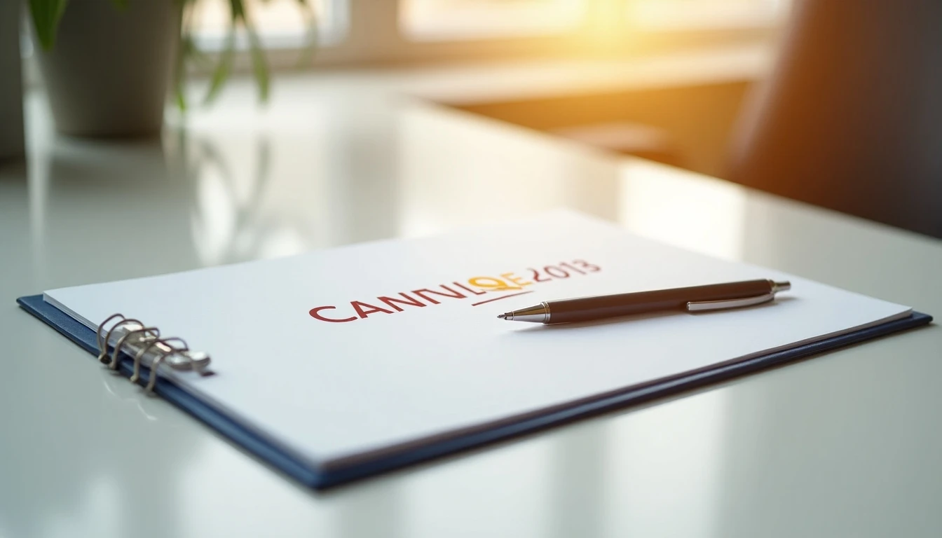 Escritorio con libreta y logo de COANIQUEM para contacto y donaciones.