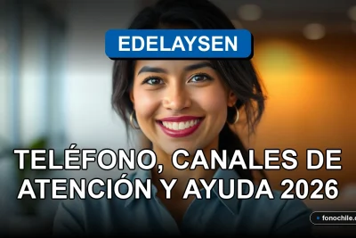 Atención al cliente de Edelaysen, mujer latina sonriente en oficina moderna