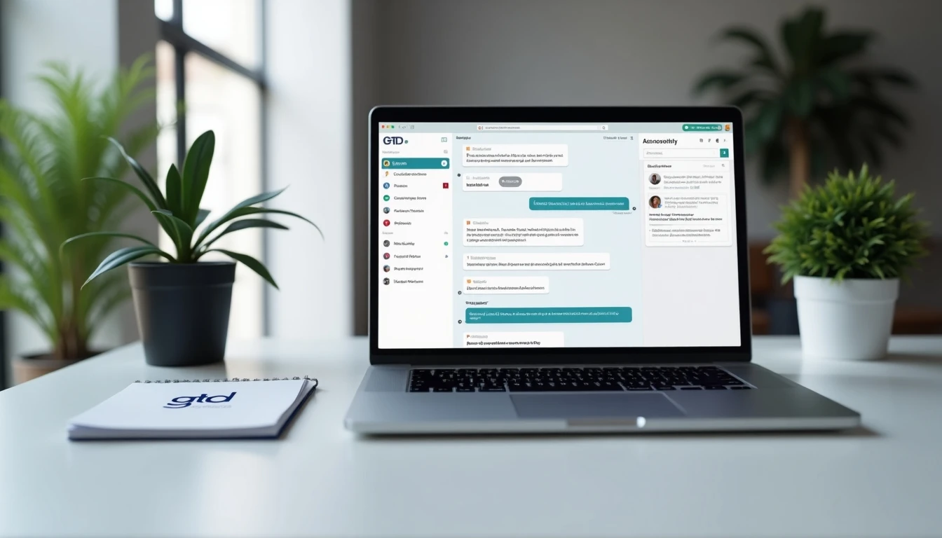 Atención al cliente GTD 2026 - Escritorio moderno con soporte digital