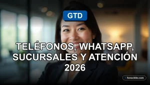 Atención al cliente GTD 2026 - Mujer latina sonriente en oficina moderna