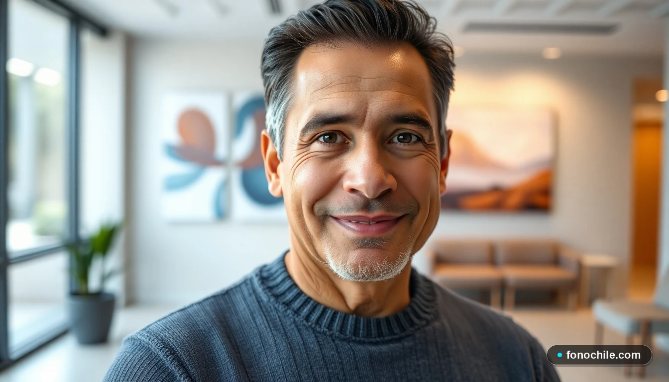 Un hombre latino, representando a un paciente satisfecho o profesional de IntegraMédica, en un entorno clínico moderno y confiable.