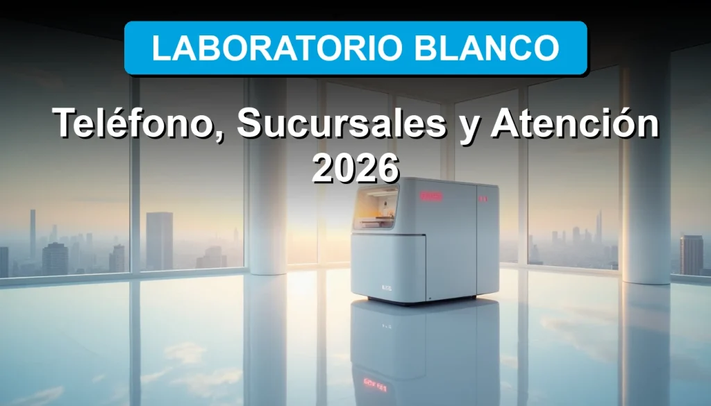 Laboratorio Blanco, líder en análisis clínicos y diagnóstico avanzado, con sucursales en toda la ciudad. Contacta para tu atención 2026.