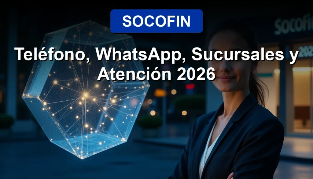 Contacta a Socofin en 2026: información de teléfono, WhatsApp, sucursales y servicio al cliente.