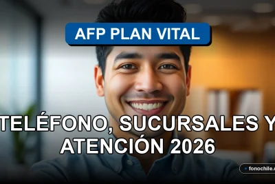 Atención al cliente de AFP Plan Vital, persona sonriente en oficina moderna