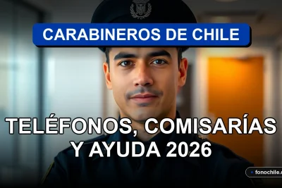 Un teléfono inteligente moderno en modo silencioso, mostrando gráficos abstractos de colores, descansando sobre una mesa de madera clara junto a un uniforme azul de Carabineros de Chile cuidadosamente doblado.
