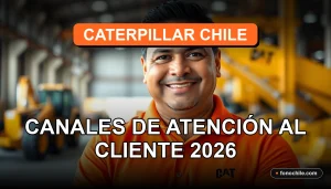 Un ejecutivo de servicio al cliente de Caterpillar Chile sonriendo con confianza