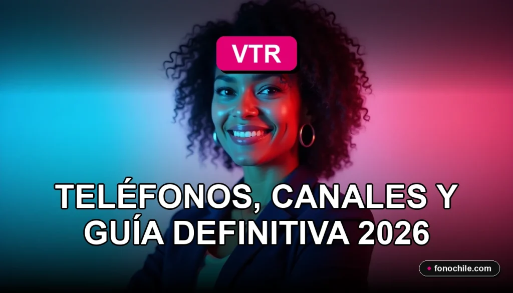 Guía definitiva para contactar a VTR en 2026, mostrando servicio al cliente moderno y accesible.