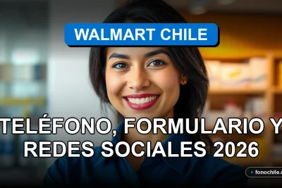 Una mujer latina sonriendo, representando el servicio al cliente de Walmart Chile, en un entorno profesional y acogedor.