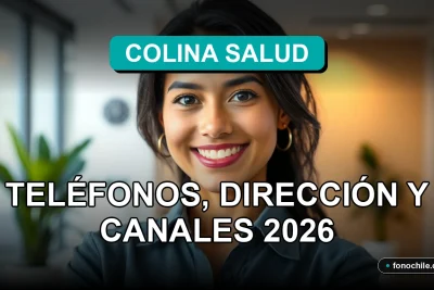 Una mujer latina sonriente, representando el servicio al cliente de Colina Salud, en una oficina moderna y acogedora.