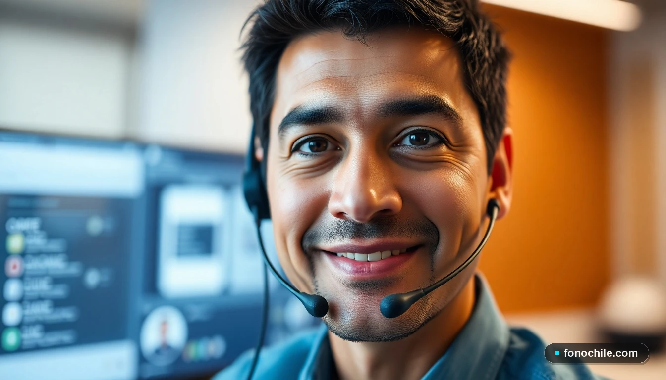 Agente de soporte de DIRECTV Chile ofreciendo asistencia personalizada al cliente