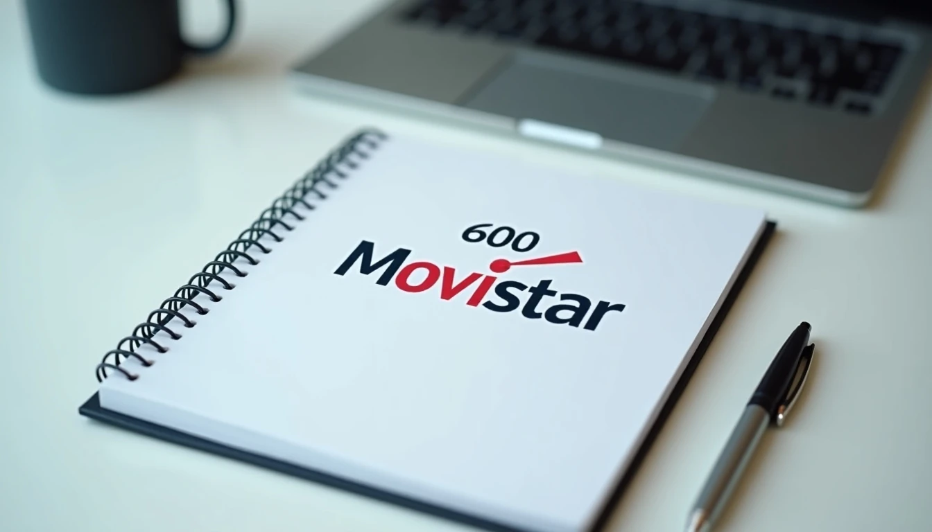 Número de atención al cliente de Movistar Chile 2026 anotado en un escritorio