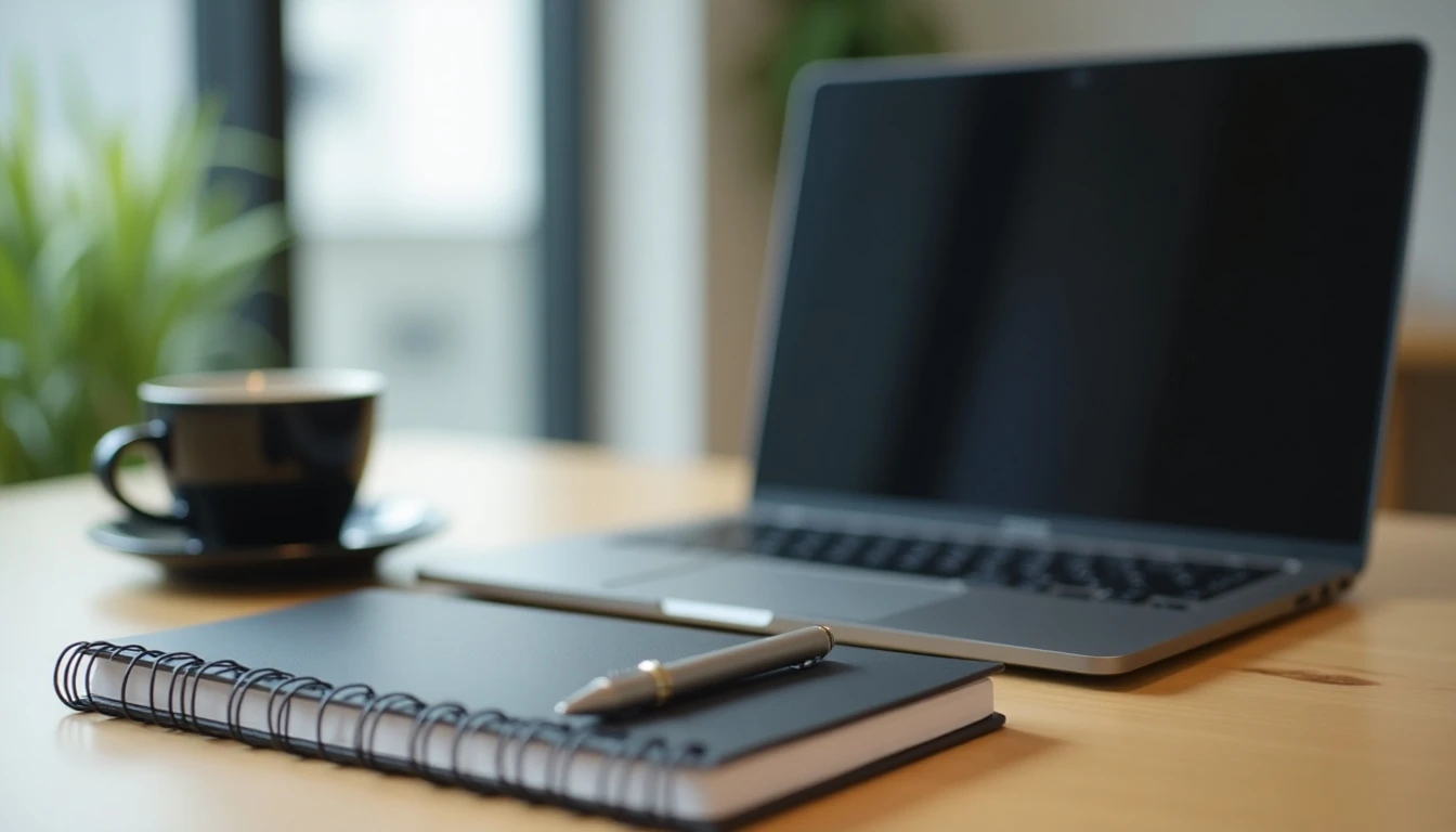 Escritorio profesional con elementos de MUFG Bank Chile para atención al cliente