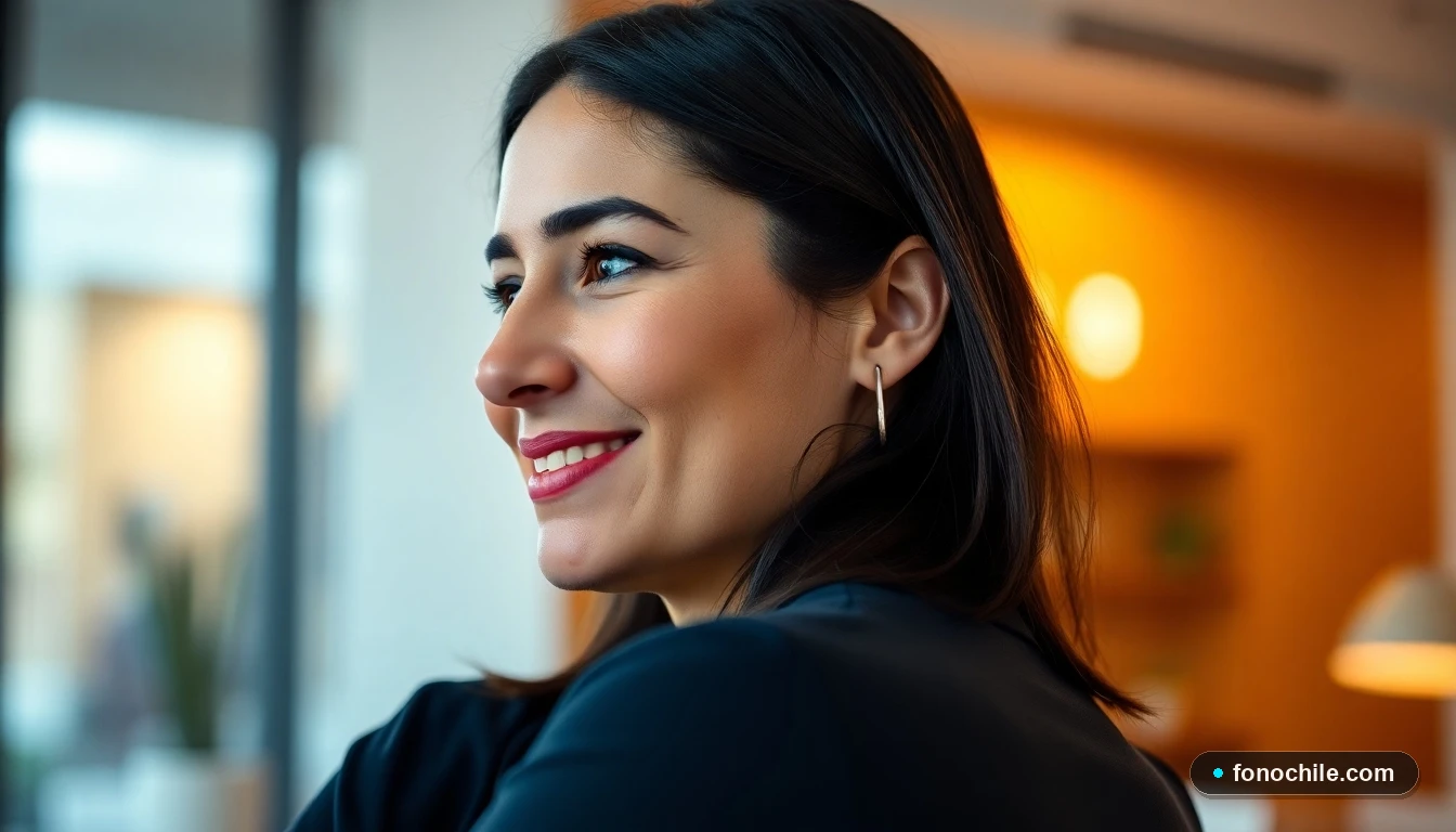 Primer plano de una profesional latina escuchando con atención, representando el servicio de soporte de Netflix.