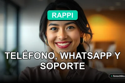 Una mujer latina sonriente, representando el soporte al cliente de Rappi Chile, en un entorno de oficina moderna y luminosa.