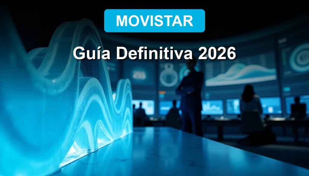 Una guía definitiva para contactar al servicio técnico de Movistar en 2026, mostrando soporte tecnológico moderno y eficiente.
