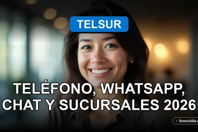 Mujer latina sonriente, representando el servicio de atención al cliente de Telsur, en un entorno profesional y moderno.