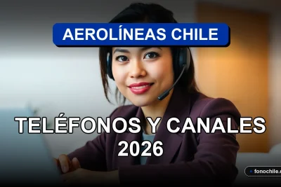 Una ejecutiva de Aerolíneas Chile atiende a un cliente de forma remota a través de una videollamada en una oficina moderna.