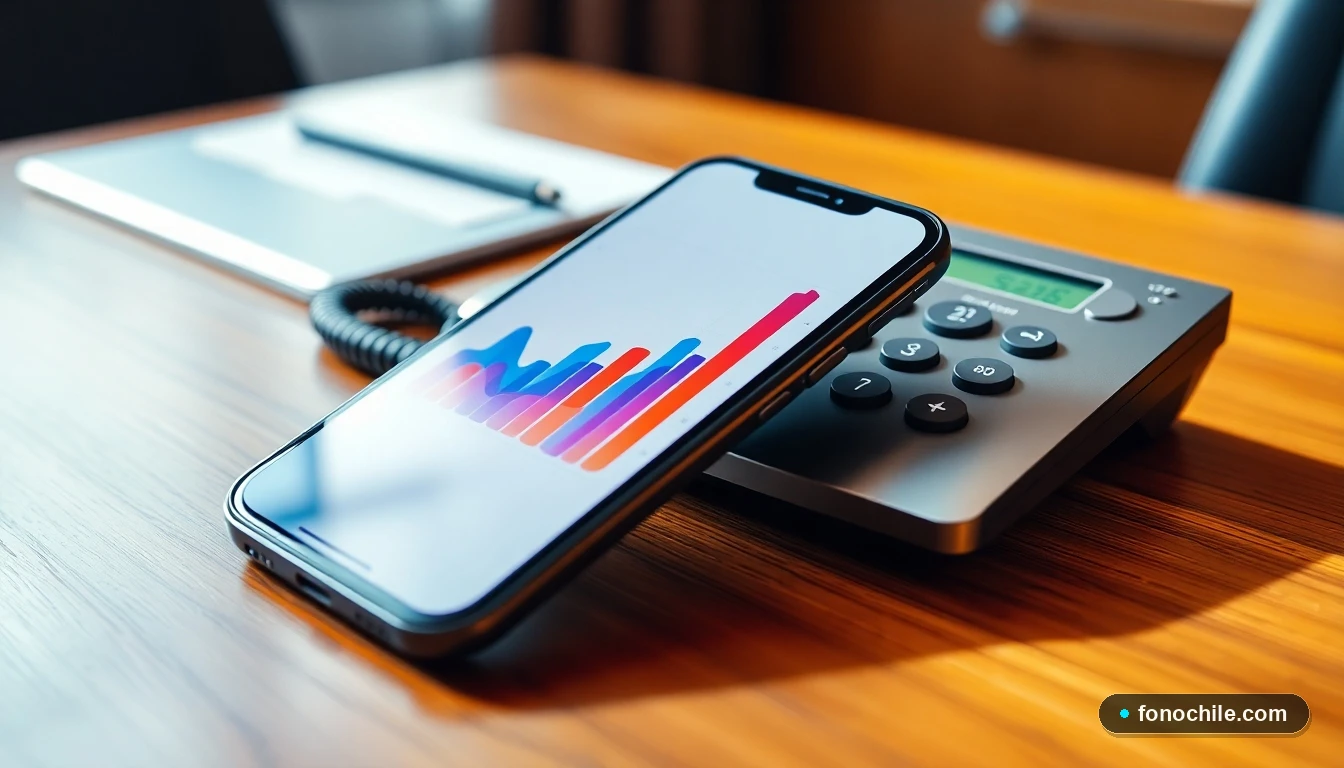 Dispositivos de contacto modernos para servicio al cliente bancario en una mesa de oficina.