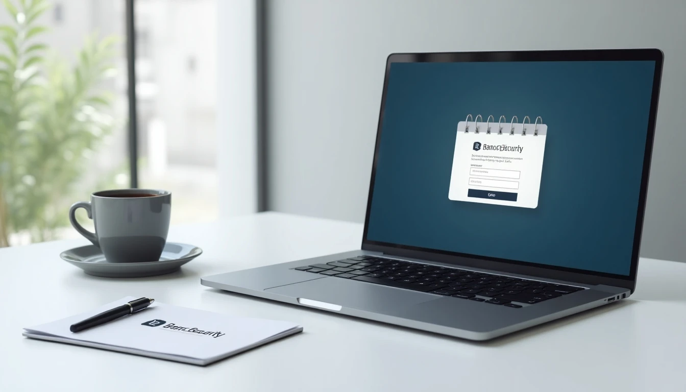 Cliente accediendo a la banca en línea de Banco Security de forma segura desde su computador.