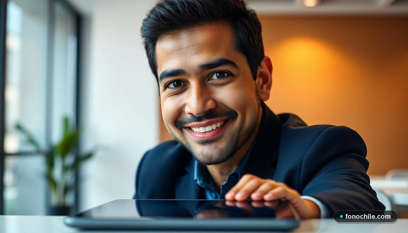 Ejecutivo de Banco Security ofreciendo atención personalizada y resolviendo consultas