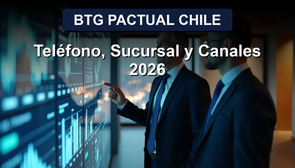 Executive advisor from BTG Pactual Chile discusses investment strategies with a client in a modern Santiago office, representing professional financial services.