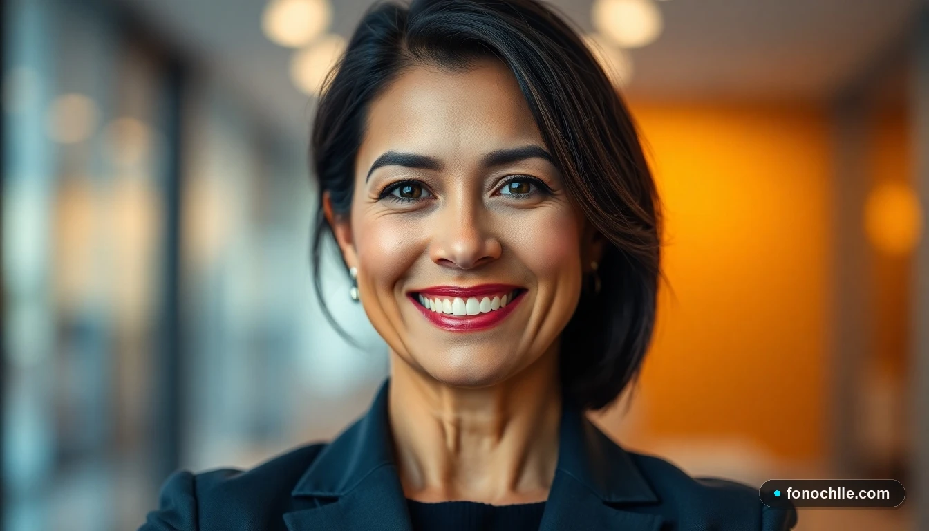 Agente de atención al cliente de Buses Altas Cumbres ofreciendo asistencia amable y confiable.