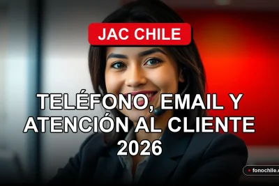 Atención al cliente de Contacto Buses JAC Chile, representada por una profesional sonriente.