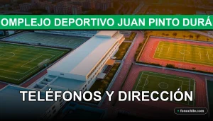 Vista aérea del Complejo Deportivo Juan Pinto Durán con canchas de fútbol y pistas de atletismo iluminadas al atardecer.