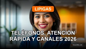 Atención al cliente de Lipigas, servicio rápido y canales de contacto disponibles.