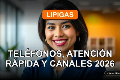 Atención al cliente de Lipigas, servicio rápido y canales de contacto disponibles.
