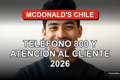 Atención al cliente de McDonald's Chile, persona sonriente en entorno profesional