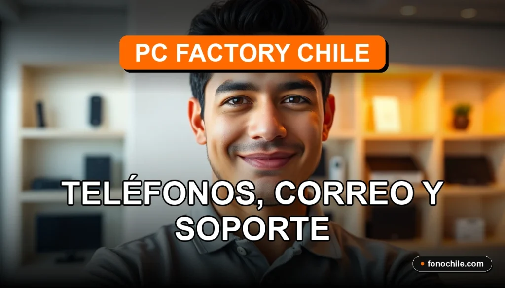 Soporte técnico y atención al cliente de PC Factory Chile en 2026, representado por un especialista en un entorno moderno.