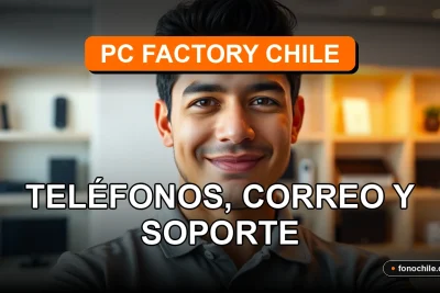 Soporte técnico y atención al cliente de PC Factory Chile en 2026, representado por un especialista en un entorno moderno.