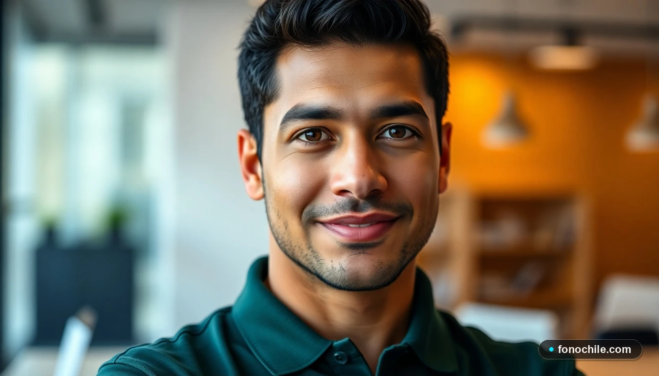 Hombre hispano representando al equipo de atención al cliente de Subway, con expresión amable y profesional.