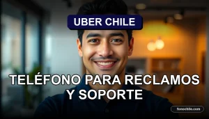 Un hombre hispano sonriendo con confianza, representando el soporte al cliente de Uber Chile.