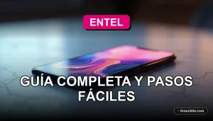 Contrata Spotify con Entel 2026 - Teléfono inteligente moderno mostrando gráficos abstractos de colores.