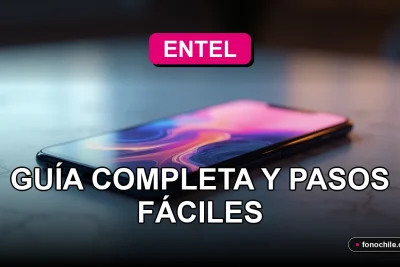 Contrata Spotify con Entel 2026 - Teléfono inteligente moderno mostrando gráficos abstractos de colores.