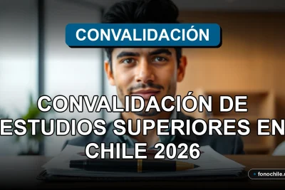 Proceso de convalidación de títulos universitarios extranjeros en Chile, documentos oficiales sobre una mesa de trabajo.