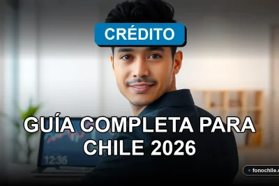 Guía completa sobre créditos de consumo retail en Chile para el año 2026, mostrando herramientas financieras digitales.