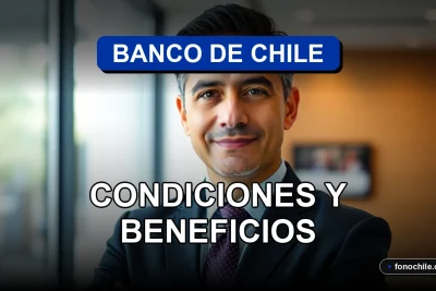 Un ejecutivo del Banco de Chile explica las condiciones de un Crédito Hipotecario 2026 en una reunión profesional.